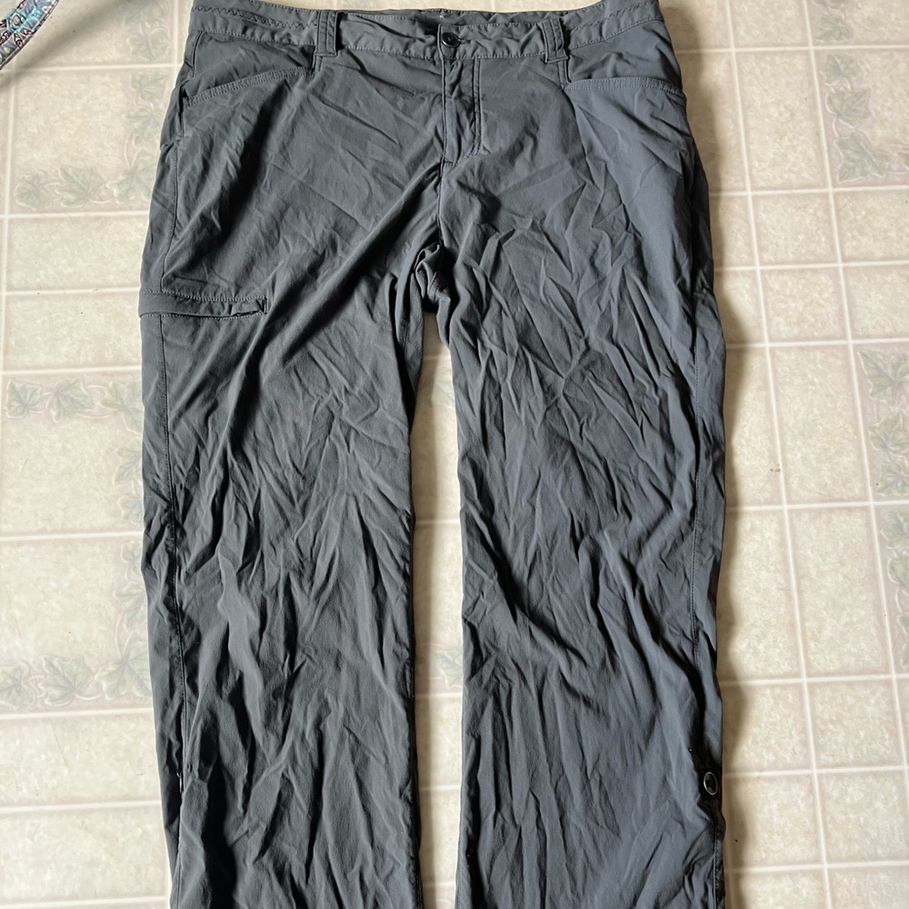 Eddie Bauer Travex Gray Convertible Legs‎ Nylon Blend Pants